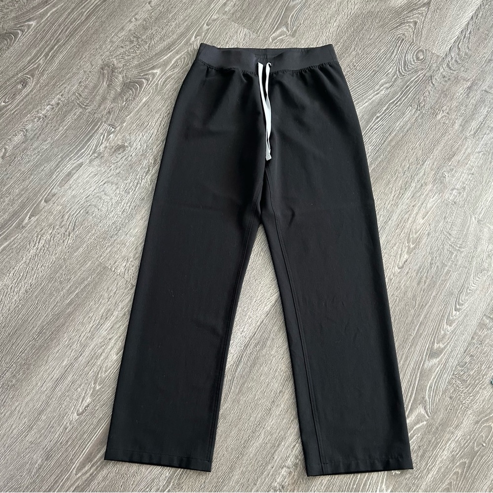 Figs Technical Coleccin Black Drawstring Pants - image 1